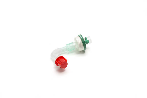 1341211S-Inter-Therm HMEF with luer port and Superset catheter mount and red cap - sterile