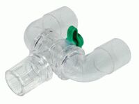 1929000-22mm adjustable anaesthetic Y-piece with swivel neck 22M/15F patient connection - swivel 22M