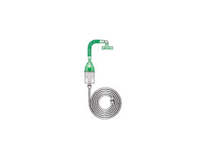 2608000-Cirrus 2 nebuliser breathing system T-Kit, 10mm and tube, 1.8m