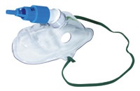 1024090-Adult, venturi valve mask kit with 24% oxygen venturi valve, blue