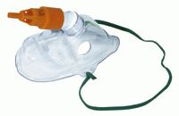 1031090-Adult, venturi valve mask kit with 31% oxygen venturi valve, orange