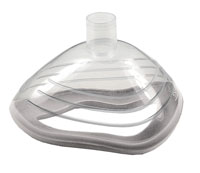 7091000-EcoMask, anaesthetic face mask, size 1, infant, with grey seal&comma
