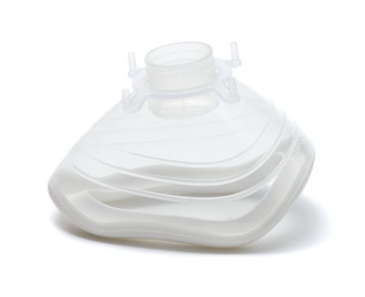 7092000-EcoMask, anaesthetic face mask, size 2, paediatric, with white seal&