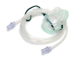 1196015-Intersurgical EcoLite, paediatric, medium concentration oxygen mask with tube&co