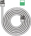 1476000-Sure-Loc oxygen tube with flow meter adaptor, 1.8m