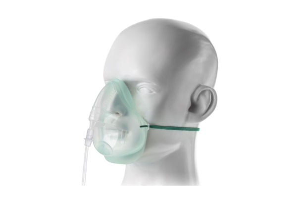 1135015-Intersurgical EcoLite, adult, medium concentration oxygen mask with tube, 