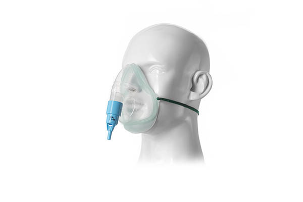 1024085-Intersurgical EcoLite, adult, oxygen mask with 24% venturi valve, blue  